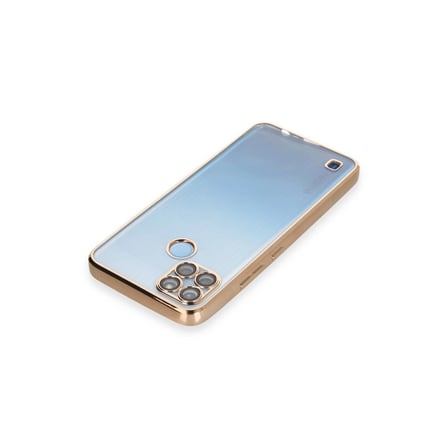 Realme C25Y Kılıf Lensli Silikon - Gold