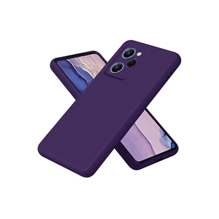 Poco X5 Pro 5G Nano İçi Kadife Silikon - Mor