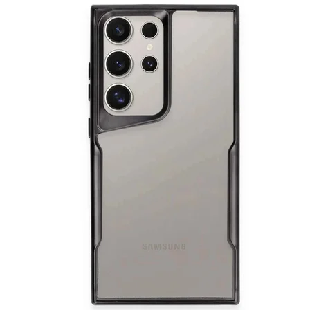 Galaxy S25 Ultra Kılıf Boyi Silikon Kapak - Siyah