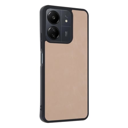 Redmi 13C Kılıf Aras Deri Kapak - Pudra