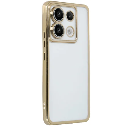Redmi Note 13 Pro 5G Kılıf Lensli Silikon - Gold