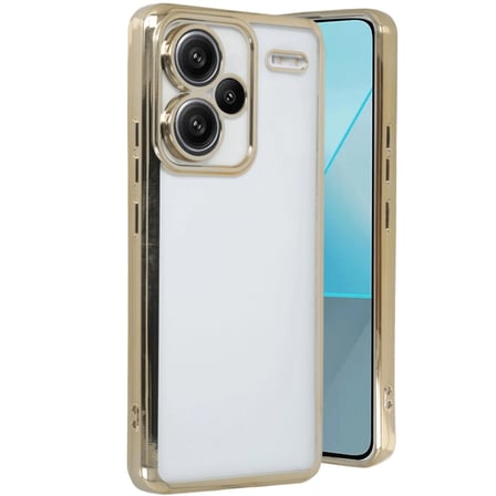 Redmi Note 13 Pro Plus Kılıf Lensli Silikon - Gold