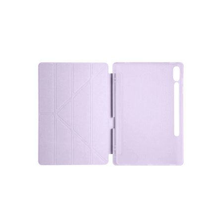 Galaxy X610 Tab S9 Fe Plus 12.4 Kılıf Kalemlikli Mars Tablet Kılıfı - Lila