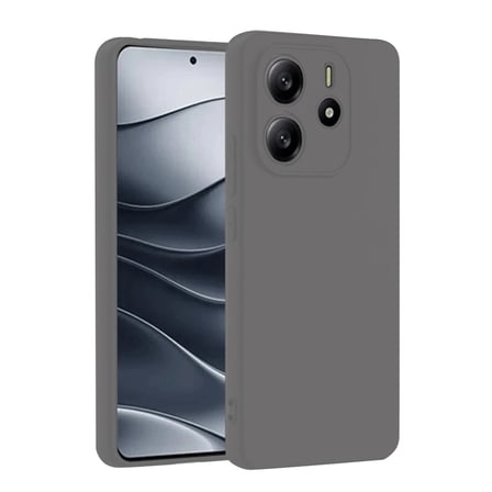Redmi Note 14 4G Kılıf First Silikon - Gri