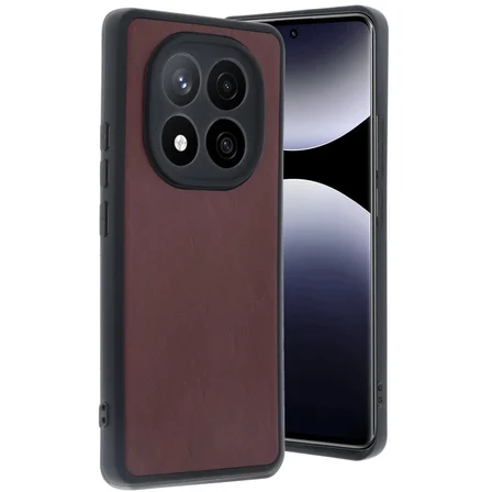 Redmi Note 14 Pro 4G Kılıf Aras Deri Kapak - Bordo