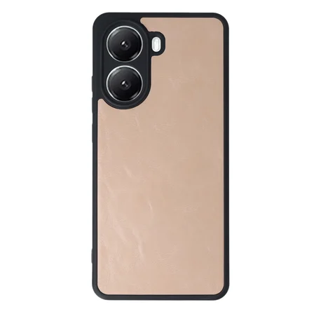 Poco X7 Pro Kılıf Aras Deri Kapak - Pudra