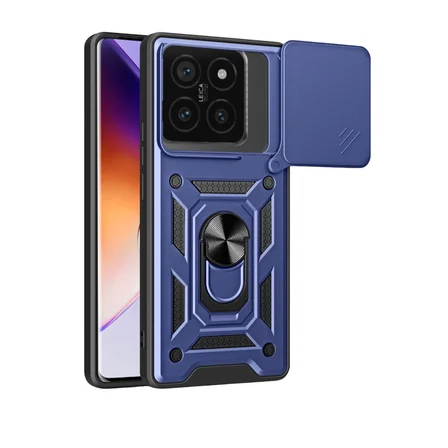 Mi 14T Pro Kılıf Pars Lens Yüzüklü Silikon - Lacivert