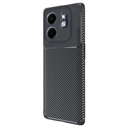 İnfinix Hot 50I 4G Kılıf Auto Focus Karbon Kapak - Siyah