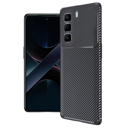 İnfinix Hot 50 Pro Plus 4G Auto Focus Karbon Kapak - Siyah