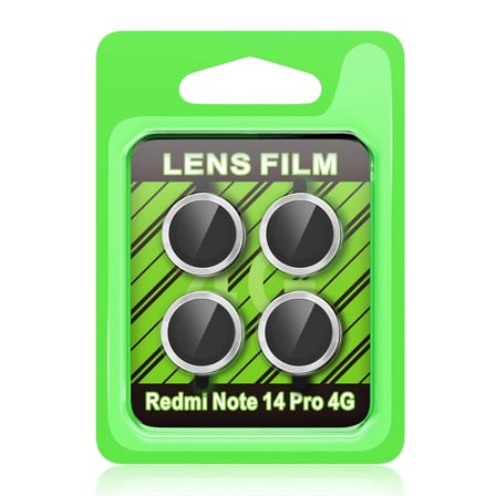 Redmi Note 14 Pro 4G Raze Metal Kamera Lens - Gümüş