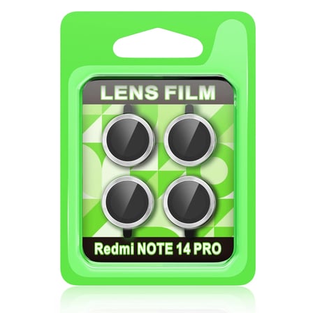 Redmi Note 14 Pro 5G Raze Metal Kamera Lens - Gümüş