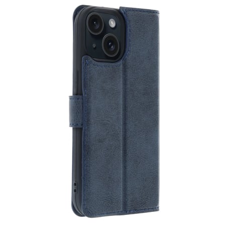 İphone 15 Trend S Plus Kapaklı Kılıf - Lacivert