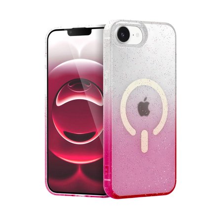 İphone 16E Pummel Shiny Magsafe Kapak - Pembe