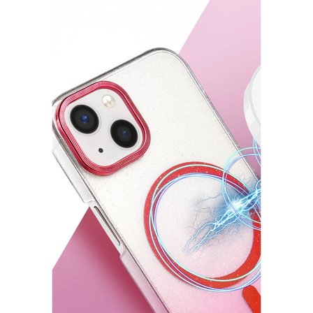 İphone 14 Glossy Magsafe Kapak - Mor