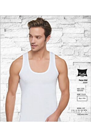 Tutku 6'lı Paket %100 Pamuklu Erkek Atlet