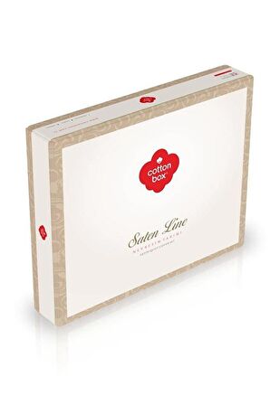 Cotton Box Çift Kişilik Saten Nevresim Takımı Sarina Lacivert