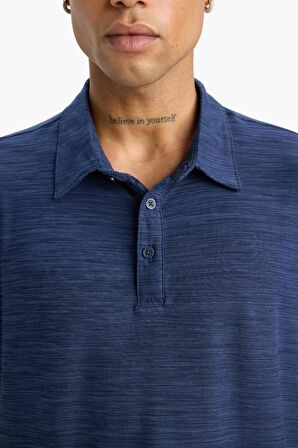 DeFactoFit Esnek Kumaş Standart Fit Polo Yaka Sporcu Kısa Kollu Tişört D9241AX25SPIN199