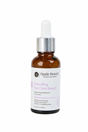 Opale Beauty Depuffing Eye Care Serum 30ml- Antioksidan Koruma ile Aydınlık ve Pürüzsüz Göz Çevresi