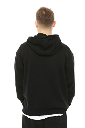defy's Erkek Oversize Kapüşonlu Sweatshirt Siyah