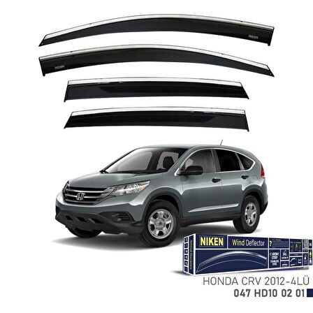 Honda CR V Niken Kromlu Cam Rüzgarlığı 4lü Set 2012 2018