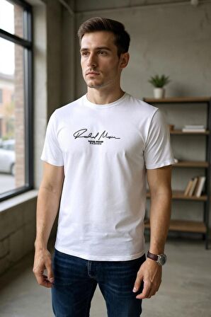 Erkek  Yumuşak Kumaş Enjeksiyon Baskılı T-Shirt