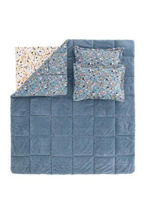 Yataş Bedding Terazzo Tek Kişilik Triola Set - Indigo