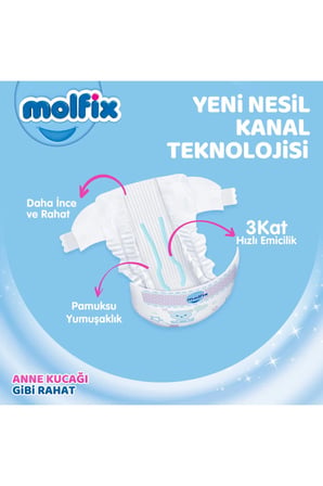 Molfix Bebek Bezi 7 Beden XXL Hiper Ekonomi Paketi 96 Adet