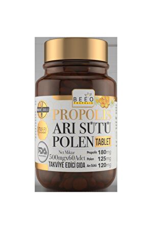 Bee'o Up Propolis Arı Sütü Polen Yetişkin 60 Tablet