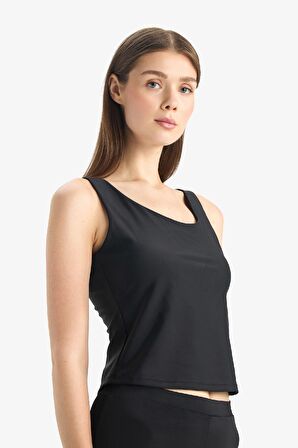 DeFactoFit U Yaka Astarlı Bikini Üstü D9380AX25HSBK81