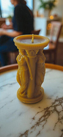 Nefha Candle Aşk Tanrısı Afrodit Figürlü El Yapımı Bal Mumu Mum NO.1