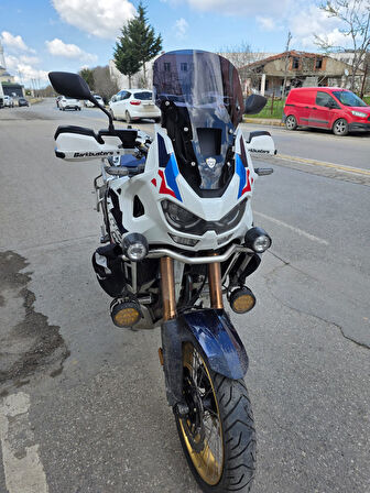 MOTOCAM Honda Africa twin CRF 1100 L4 Siperlik Ön Cam 2023-2025 Model 46cm Siyah Renkli 4mm ORİJİNAL BOYLU
