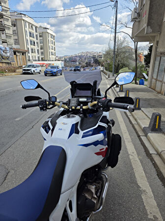 MOTOCAM Honda Africa twin CRF 1100 L4 Siperlik Ön Cam 2023-2025 Model 54cm Açıkfüme Renkli 4mm UZUN VE GENİŞ