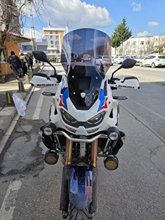 MOTOCAM Honda Africa twin CRF 1100 L4 Siperlik Ön Cam 2023-2025 Model 54cm Siyah Renkli 4mm UZUN VE GENİŞ