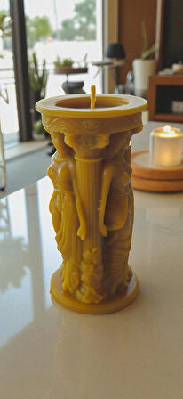 Nefha Candle Aşk Tanrısı Afrodit Figürlü El Yapımı Bal Mumu Mum NO.1