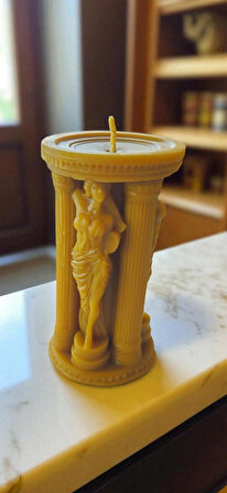 Nefha Candle Aşk Tanrısı Afrodit Figürlü El Yapımı Bal Mumu Mum NO.1