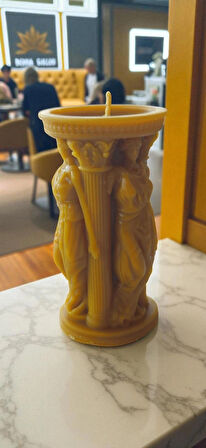 Aşk Tanrısı Afrodit Figürlü El Yapımı Bal Mumu Mum NO.4