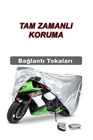 50 Beestreet Motor Brandası Arka Çanta Uyumlu (bağlant,kilit Uyumlu) 4 Mevsim Koruma Gri