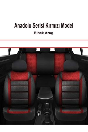 BMW E46 Uyumlu Araç,Araba,Oto Anadolu Serisi koltuk kılıfı kirmizi