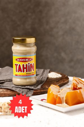 Koska KAVANOZ TAHİN 300 GR Cam ŞişeX 4 ADET