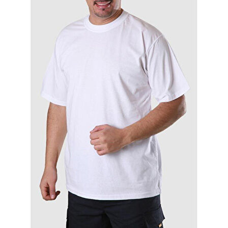 BİSİKLET YAKA BEYAZ TİŞÖRT