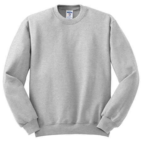 BİSİKLET YAKA GRİ SWEATSHİRT