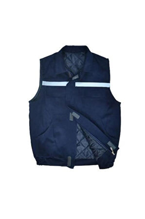 GABARDİN LACİVERT YELEK