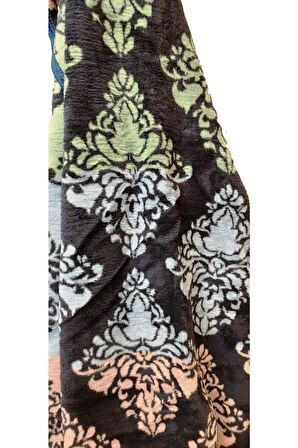 Sanatsal Çift Kişilik Peluş Battaniye