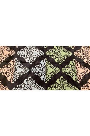 Sanatsal Çift Kişilik Peluş Battaniye