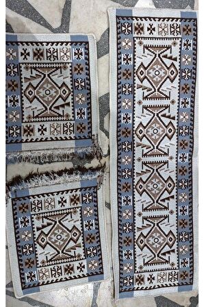 Antik Kilimden Oto Kilimi Takımı, Binek Araçlar Için, 3 Parça 40x130cm