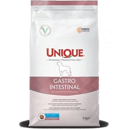 Unique Gastro İntestinal Köpek Maması 3 Kg