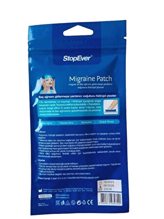 StopEver Migraine Patch