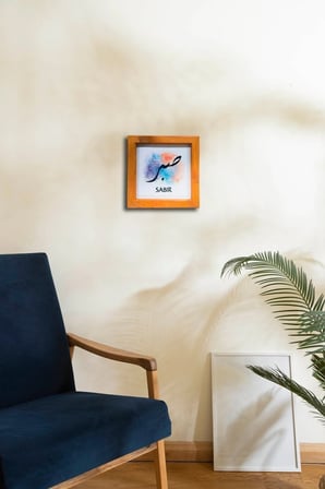 Ahşap Çerçeveli Sabır Dekoratif Tablo Arapça Yazılı Sabır Dekoratif Tablo 21 X 21 Cm