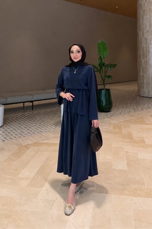 Ahen Oysho Kumaş Oversize Günlük Tesettür Takım