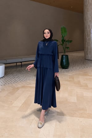 Ahen Oysho Kumaş Oversize Günlük Tesettür Takım